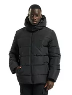 Kurtki męskie - Urban Classics Męska kurtka puchowa z kapturem, kurtka zimowa, pikowana kurtka z podszewką z odpinanym kapturem, w wielu kolorach, rozmiary S-5XL, czarny, 4XL - miniaturka - grafika 1