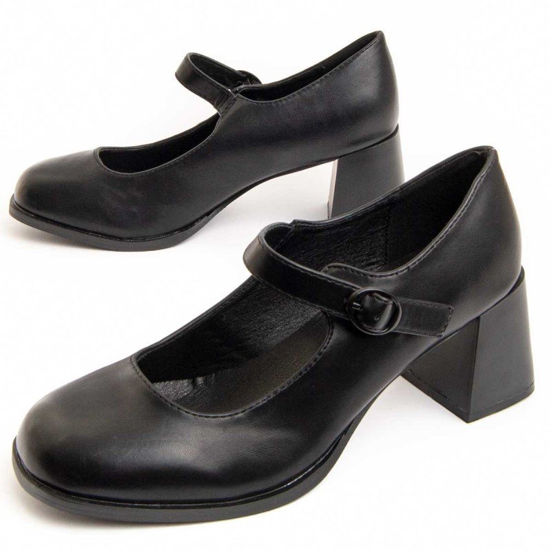 Montevita Buty Na Obcasie Manna Czarny