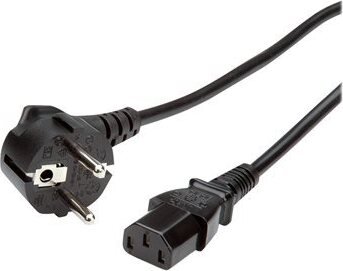 Value Kabel zasilający powercord1.8 m black IEC320 EN60320C13 męskie - żeńskie CEE7/7 g (19.99.1018)
