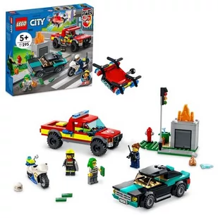 LEGO City Akcja strażacka i policyjny pościg 60319 - Klocki - miniaturka - grafika 1