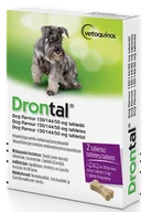 Pozostałe akcesoria dla psów - Bayer Drontal Dog Flavour 2Tabl Kostki - miniaturka - grafika 1