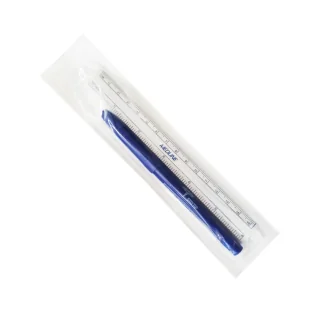 Marker do skóry Medline pisak chirurgiczny sterylny regular z linjką 1 szt - Meble i wyposażenie gabinetów medycznych - miniaturka - grafika 1
