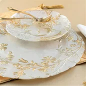 Serwisy obiadowe - Zestaw talerzy do ciasta dla 6 osób ROSLIN - miniaturka - grafika 1