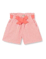 Spodenki damskie - United Colors of Benetton Szorty dziewczęce, Czerwony i biały wzór w kratkę 904, 4 lat - miniaturka - grafika 1