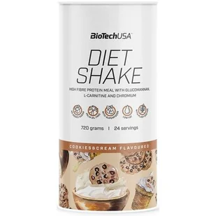 BioTech USA USA Diet Shake - 720g Cookies & Cream - Zdrowa żywność - miniaturka - grafika 1