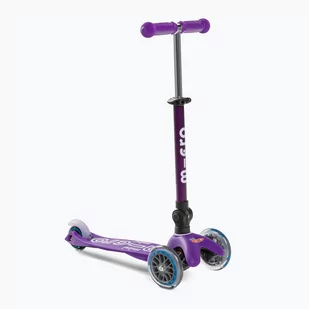 Hulajnoga trójkołowa dziecięca Micro Mini Deluxe Foldable purple - Hulajnogi - miniaturka - grafika 1