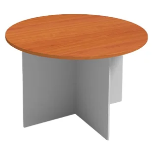 B2B Partner Stół konferencyjny 1200 mm, okrągły, czereśnia 610715 - Stoły i stoliki do biura - miniaturka - grafika 1