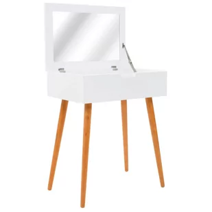 vidaXL Toaletka z lustrem, MDF, 60 x 40 x 75 cm - Toaletki - miniaturka - grafika 1