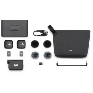System bezprzewodowy DJI Mic Mini (2 TX + 1 RX ładujące) - Mikrofony komputerowe - miniaturka - grafika 1