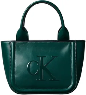 Calvin Klein Damska podwyższone CK mała torba z paskiem LV04F3219G torebka, zielona (Maya Blue), jeden rozmiar, Zielony (Maya Blue), Rozmiar Uniwersalny - Torebki damskie - miniaturka - grafika 1