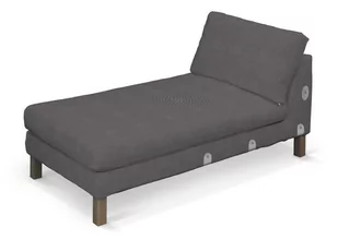 Dekoria pl pl Pokrowiec na szezlong Karlstad dostawka krótki grafitowy 80 x 160 x 80 cm Etna 733-705-35 - Pokrowce na meble - miniaturka - grafika 1