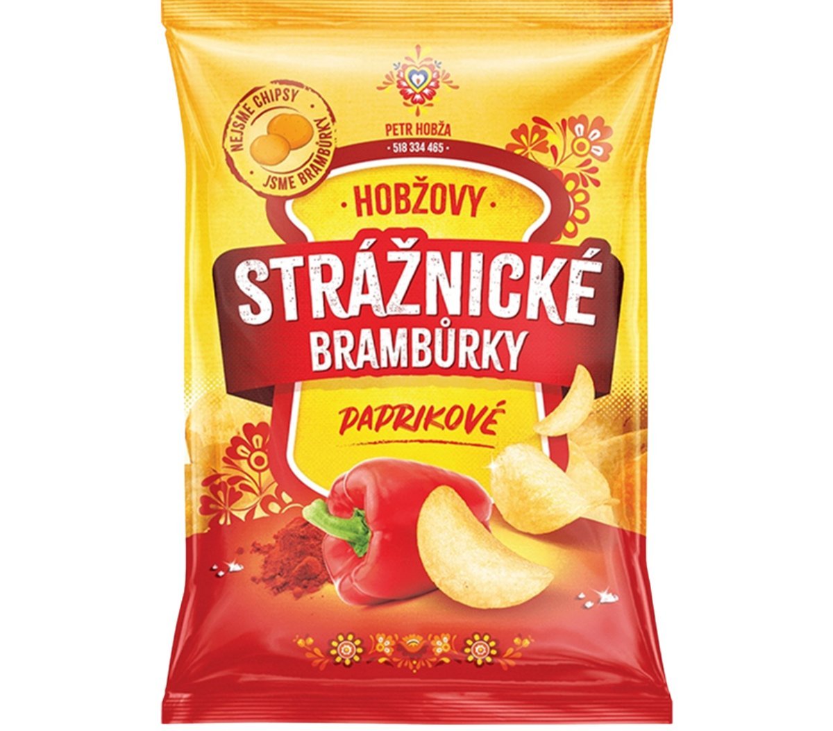 Straznicke Bramburky czeskie chipsy ziemniaczane paprykowe 60g