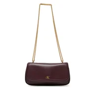 Torebki damskie - Torebka Calvin Klein Ck Convertible Chain Small Bag LV04F3172G Bordowy - miniaturka - grafika 1