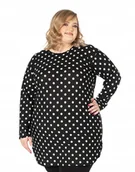 Bluzki damskie - Duża Tunika Sukienka Długa Bluzka Damska 414 r 5XL - miniaturka - grafika 1