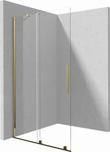 Deante Ścianka prysznicowa walk-in 140 cm - przesuwna Prizma KTJ_Z34R - Ścianki i drzwi prysznicowe - miniaturka - grafika 1