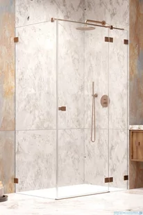 Radaway Essenza Pro Brushed Copper Kdj kabina 80x100 cm prawa szczotkowana miedź 10097080-93-01R/10098100-01-01 - Kabiny prysznicowe - miniaturka - grafika 1