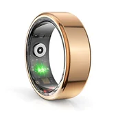 Smartband - Smart RING złoty, tętno, saturacja, monitor snu, aktywność, roz 8, Powerton - miniaturka - grafika 1