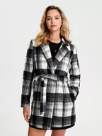 Płaszcze damskie - Sinsay - Płaszcz z paskiem - wielobarwny - miniaturka - grafika 1