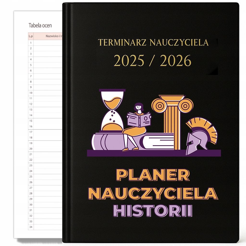 KALENDARZ NAUCZYCIELSKI 2025-2026 PLANER NAUCZYCIELA HISTORII PREZENT HIT