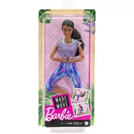 Lalki dla dziewczynek - Mattel Lalka Barbie Made to Move GXF06 - miniaturka - grafika 1