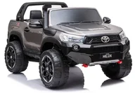Pojazdy elektryczne dla dzieci - LEAN CARS Auto na Akumulator Toyota Hilux Srebrny Lakierowany 7648 - miniaturka - grafika 1