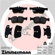 Klocki hamulcowe - Klocki hamulcowe - komplet ZIMMERMANN 22231.145.1 - miniaturka - grafika 1