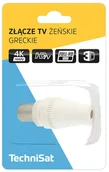Akcesoria TV-SAT - Złącze antenowe TechniSat żeńskie 76-4992-00 - miniaturka - grafika 1