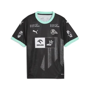 Młodzieżowa koszulka wyjazdowa THW Kiel 24/25 PUMA White Black - Odzież sportowa dziecięca - miniaturka - grafika 1