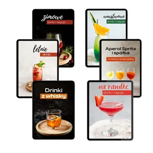 PAKIET 6 ebooków DRINKI NA KAŻDĄ OKAZJĘ - E-booki - kuchnia i diety - miniaturka - grafika 1