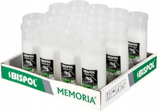 ZESTAW Wkłady do zniczy parafinowe BISPOL P200 52H 20szt. + Zapałki DABSTER_PL 38szt. - Lampiony i znicze - miniaturka - grafika 1