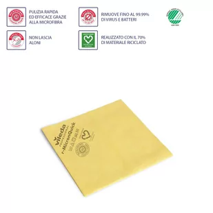 Vileda Ścierka r-Micron Quick Żółta 170634... - Ściereczki, gąbki, czyściki - miniaturka - grafika 3