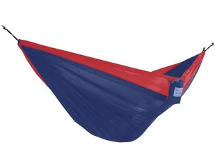 Hamak turystyczny dwuosobowy VIVERE Parachute PAR2, czerwono-niebieski - Hamaki - miniaturka - grafika 1