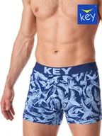 Majtki męskie - SZORTY KEY MXH-417 B23 (kolor niebieski, rozmiar L) - miniaturka - grafika 1