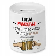 Skarbonki - Skarbonka Dla Łucji na Urodziny Idealny Prezent z Nadrukiem ze Zdjęciem - miniaturka - grafika 1