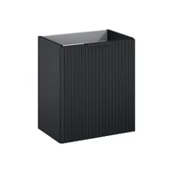 Szafki łazienkowe - Szafka łazienkowa wisząca Nabel 43.8x.8x50 cm czarna Roca - miniaturka - grafika 1