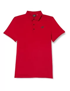 4F Męska koszulka męska TSM355 Tshirt, Red, XL, Sieć, XL - Koszulki męskie - miniaturka - grafika 1