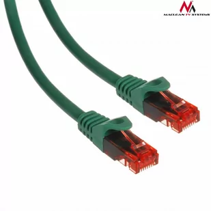 Maclean MCTV-302 G 47275 Przewód kabel patchcord UTP cat6 wtyk-wtyk 2m zielony CEN-47275 - Patchcordy - miniaturka - grafika 1