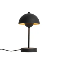 Lampy stojące - QAZQA Retro lampa stołowa czarna ze złotem - Magnax Mini - miniaturka - grafika 1