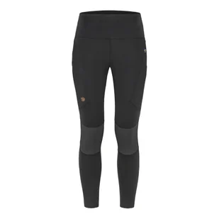 Damskie legginsy trekkingowe Fjallraven Abisko Trekking Tights Pro black - S - Spodnie sportowe damskie - miniaturka - grafika 1