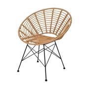 Krzesła - Krzesło rattanowe okrągłe X67000010 - miniaturka - grafika 1