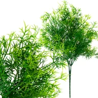 Sztuczne kwiaty - Bukiet Gałązka Sztuczna Zielona Gęsta Dekoracyjna Liście Stroik - miniaturka - grafika 1