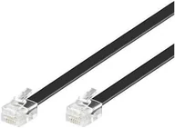 Kable miedziane - Microconnect MPK106B kabel telefoniczny 6 m Czarny - miniaturka - grafika 1