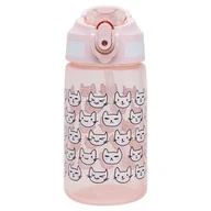 Shakery i bidony sportowe - Bidon, Purrrfect School, Różowy, 600 ml - miniaturka - grafika 1