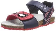 Buty dla chłopców - Geox B CHALKI Boy Sandal, DK Navy/RED, 25 EU, Dk Navy Red, 25 EU - miniaturka - grafika 1