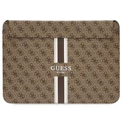 Plecaki - Guess Sleeve GUCS14P4RPSW 14" brązowy/ brown 4G Printed Stripes - miniaturka - grafika 1