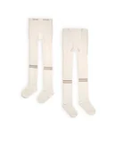 Rajstopy dziecięce - NONO Rajstopy "Razy" w kolorze kremowym - miniaturka - grafika 1