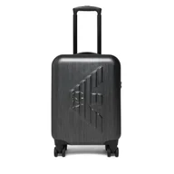 Walizki - Walizka kabinowa Emporio Armani EM001929 AF15459 U8097 Szary - miniaturka - grafika 1