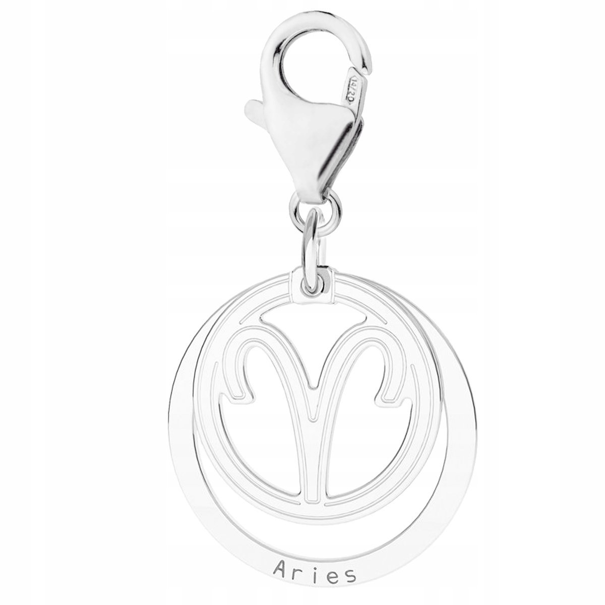 Zawieszka Srebrna ze Znakiem Zodiaku Aries Znak Zodiaku Baran SREBRO 925