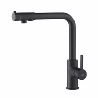 Baterie kuchenne - BLUE WATER ROYAL CZARNY MAT BATERIA Z PODŁĄCZENIEM DO WODY FILTROWANEJ CZARNY MAT - miniaturka - grafika 1