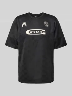 T-shirt z nadrukiem z logo i motywem model ‘Football’ - Koszulki męskie - miniaturka - grafika 1